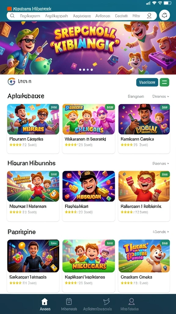 Screenshot menggambarkan sistem kontrol yang intuitif.
