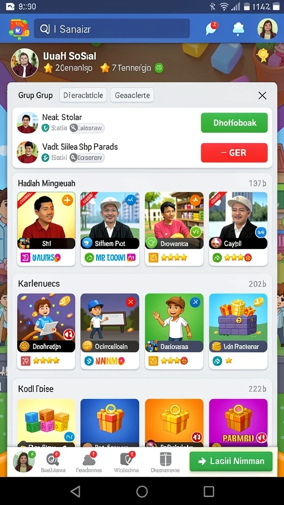Gambaran karakter yang dapat disesuaikan.