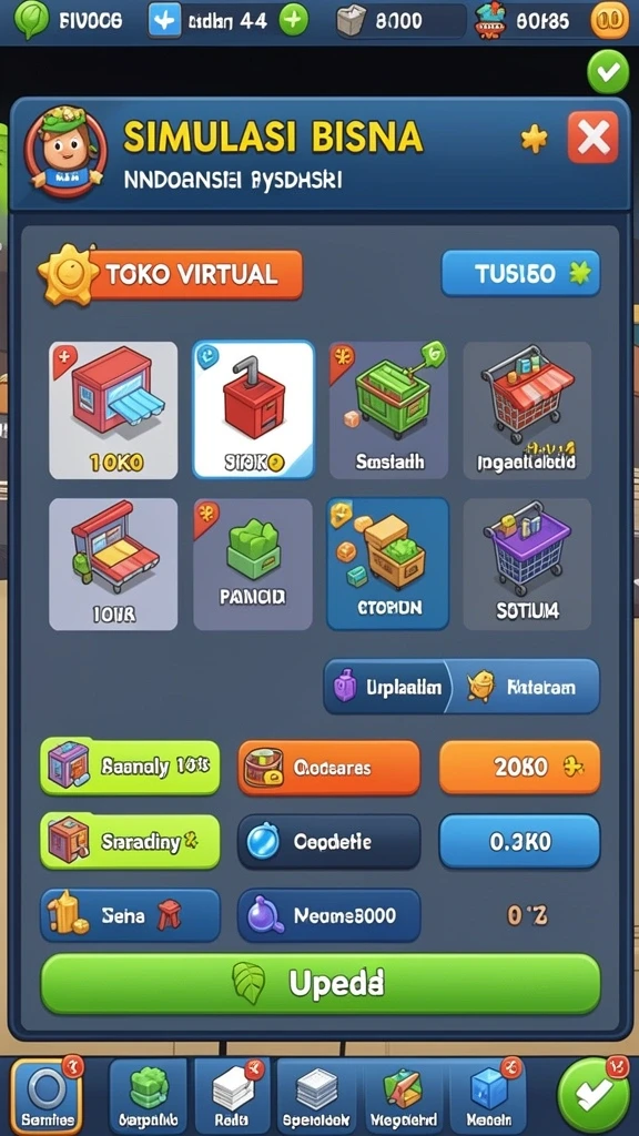Screenshot aplikasi 8G8G menampilkan karakter utama dalam aksi.