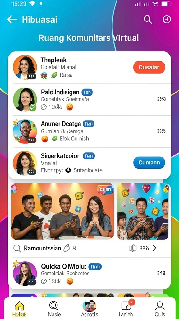 Leaderboards yang menunjukkan peringkat pemain terbaik.
