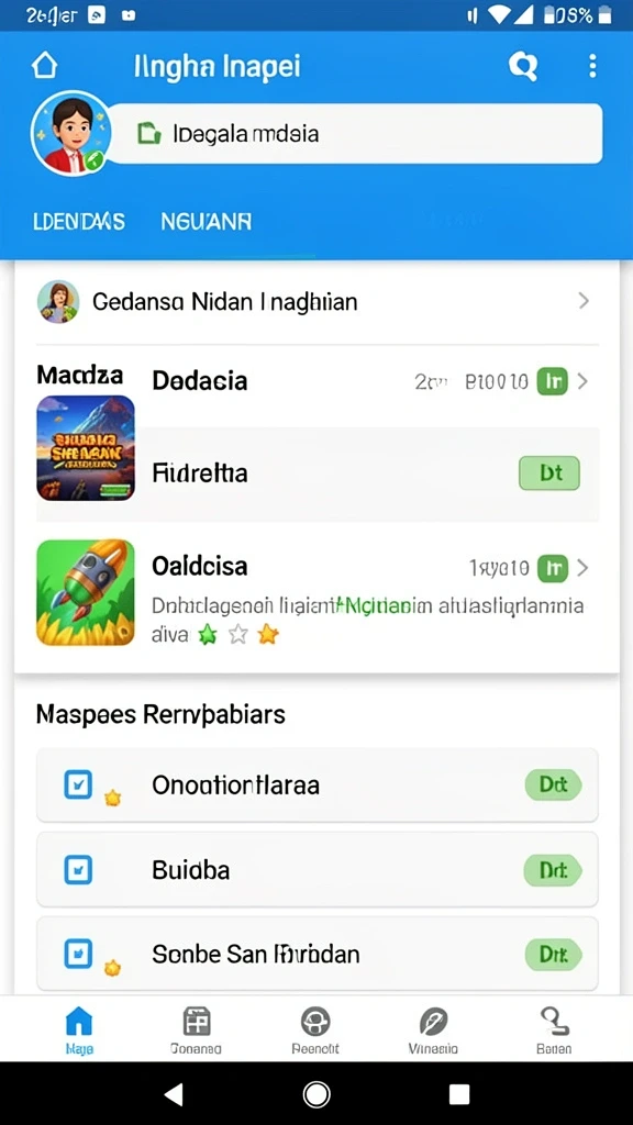 Grafis karakter yang detail dan penuh warna.