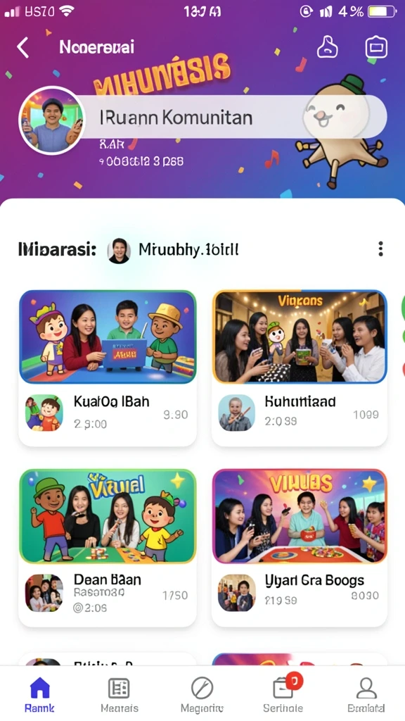 Komunitas aktif yang mendukung para pemain.
