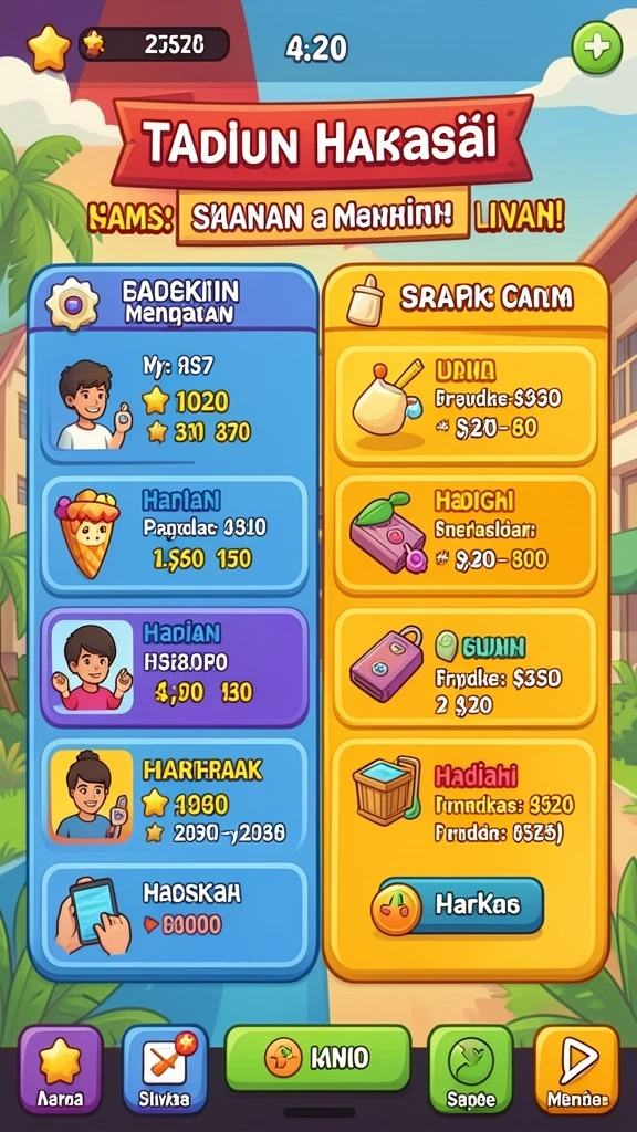 Tampilan antarmuka yang user-friendly dan menarik.