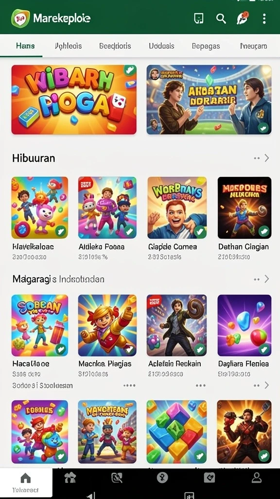 Tampilan utama aplikasi GARITOTO yang mengesankan.