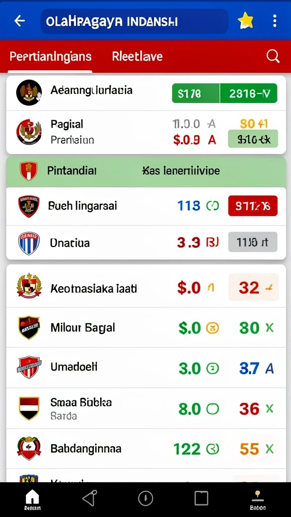 Tampilan layar utama GOAL55 yang menarik dan intuitif.