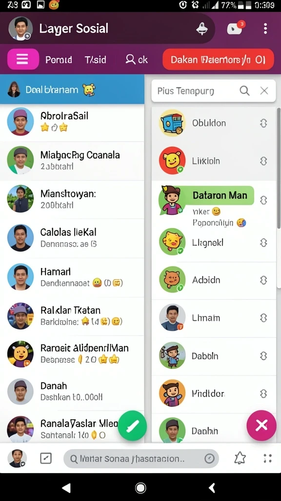 Tampilan menu utama yang menarik dan mudah dinavigasi.