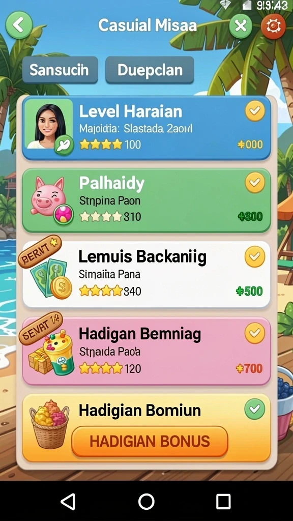 Karakter yang dapat dikustomisasi sesuai keinginan.