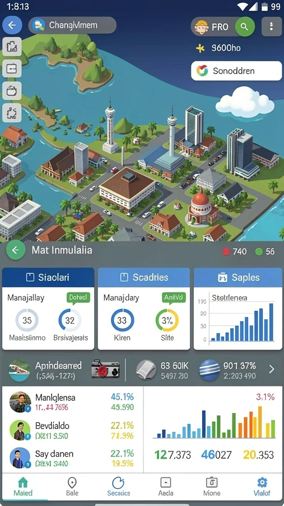 Tampilan utama game LKOPEN yang menarik.
