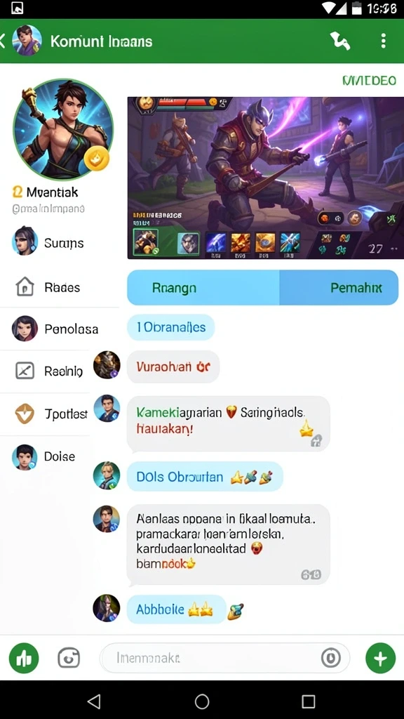 Berbagai karakter menarik yang dapat dipilih.