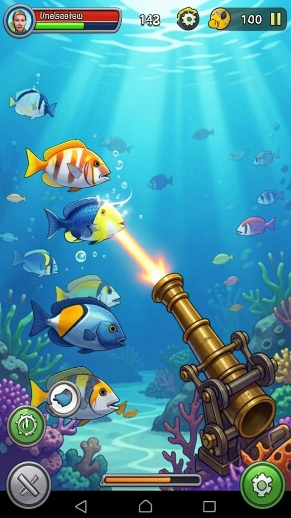 Tampilan utama game dengan antarmuka yang menarik.