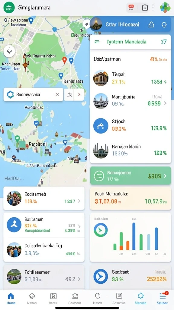 Pemandangan indah di salah satu level MVP789.