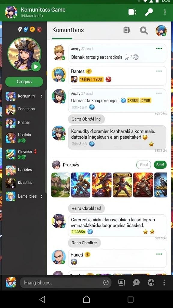 Tangkapan layar menunjukkan karakter utama dalam aksi epic.