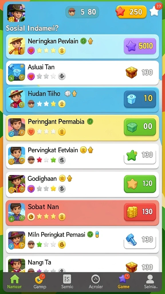 Level menantang dengan grafis yang memukau.