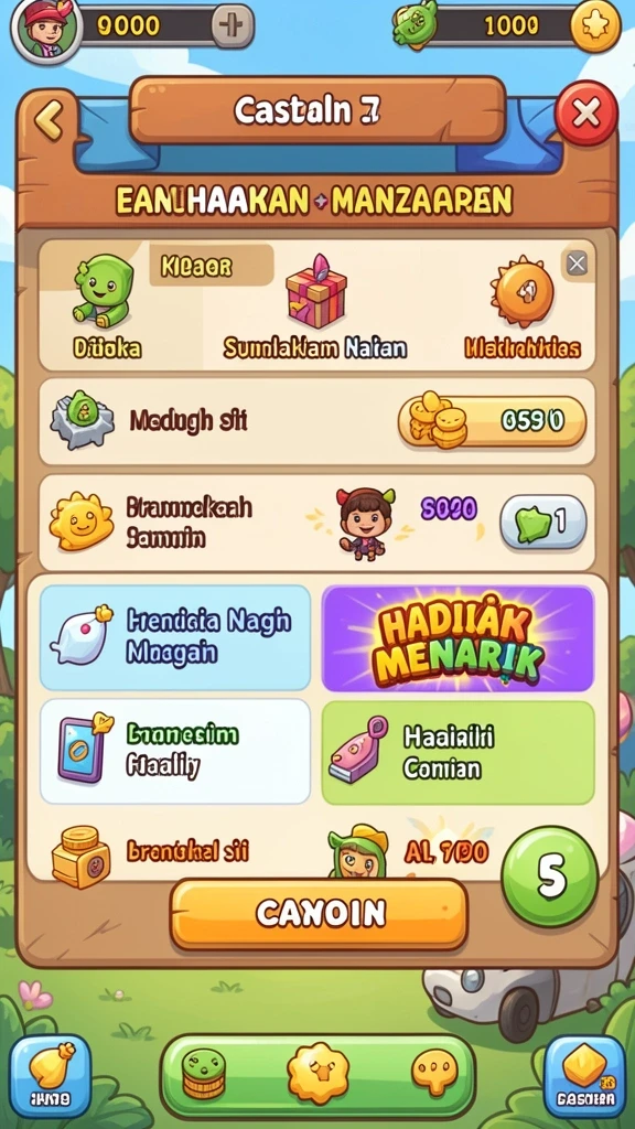 Tampilan awal aplikasi SATU77 yang menarik.