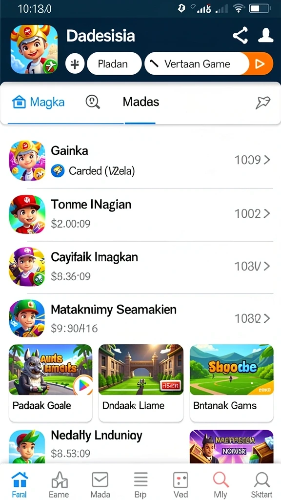 Tampilan antarmuka utama yang menarik.
