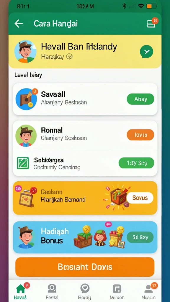 Fitur bonus yang menambah keseruan permainan.