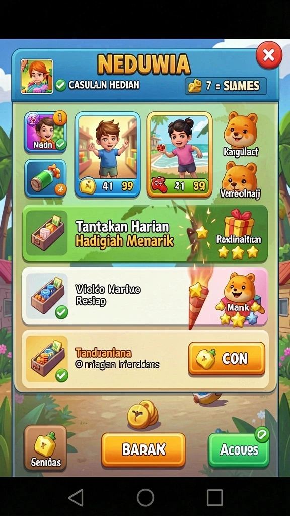 Tampilan antarmuka yang intuitif dan menarik.