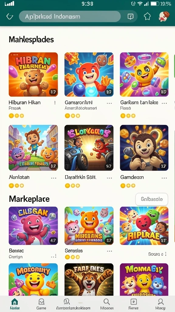 Screenshot menunjukkan fitur sosial yang memungkinkan interaksi antar pemain.
