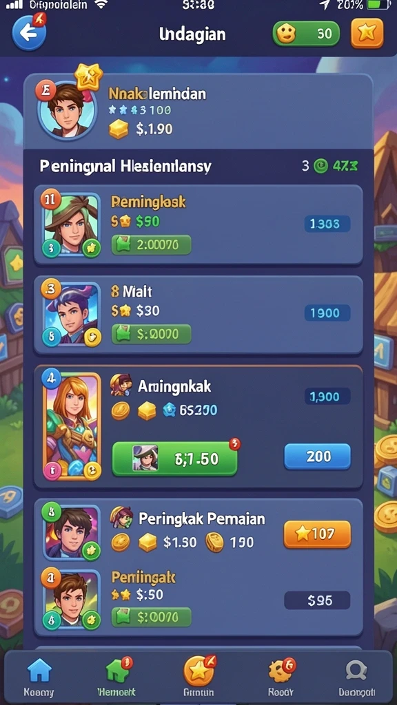 Tampilan awal yang menarik dan intuitif.
