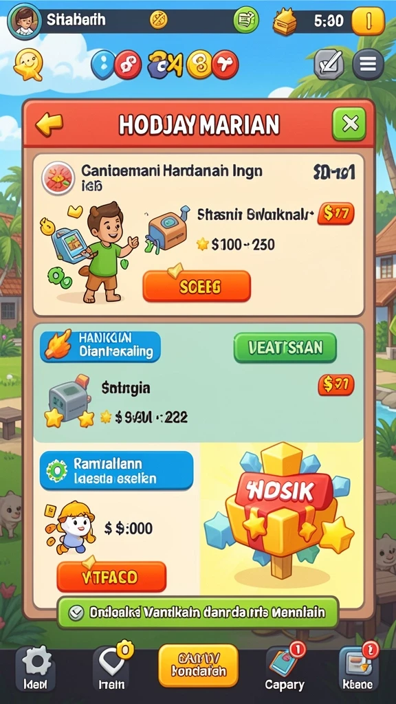 Fitur interaksi antar pemain yang seru.