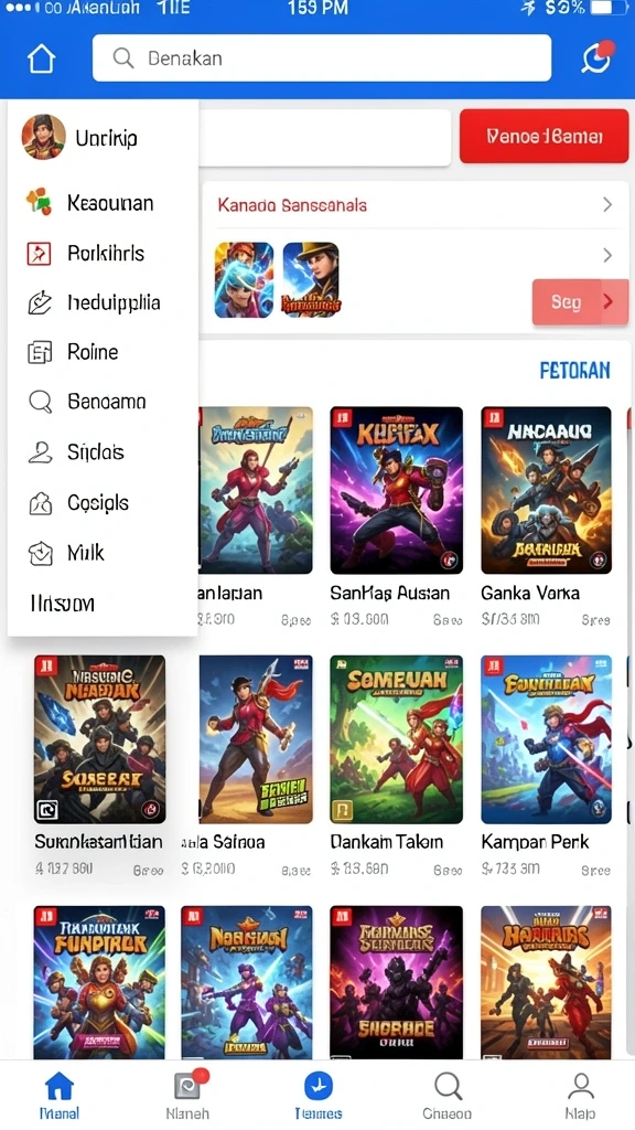 Tampilan antarmuka yang sederhana dan menarik.