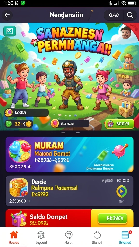 Fitur turnamen mingguan yang seru dan kompetitif.